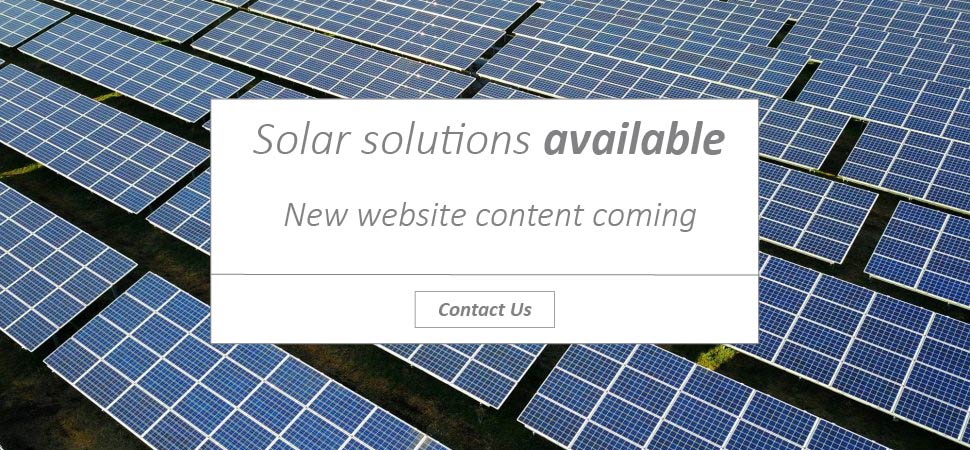 Ask us about solar solutions